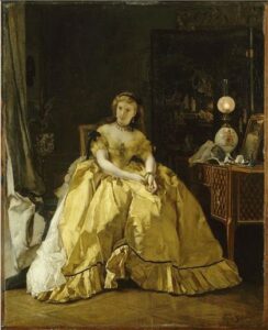 Going To The Ball by Alfred Stevens, hand-painted oil painting reproduction