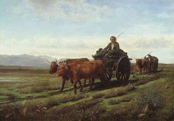 Going to Market by Rosa Maria Bonheur, hand-painted oil painting reproduction