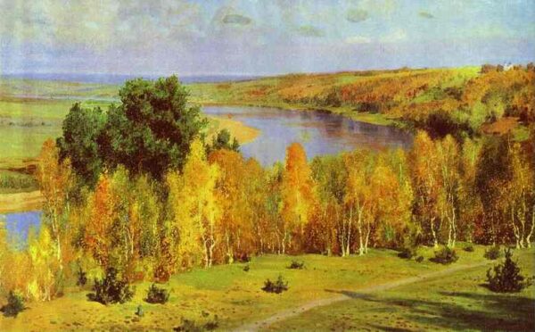 Golden Autumn II by Vasiliy Polenov, hand-painted oil painting reproduction