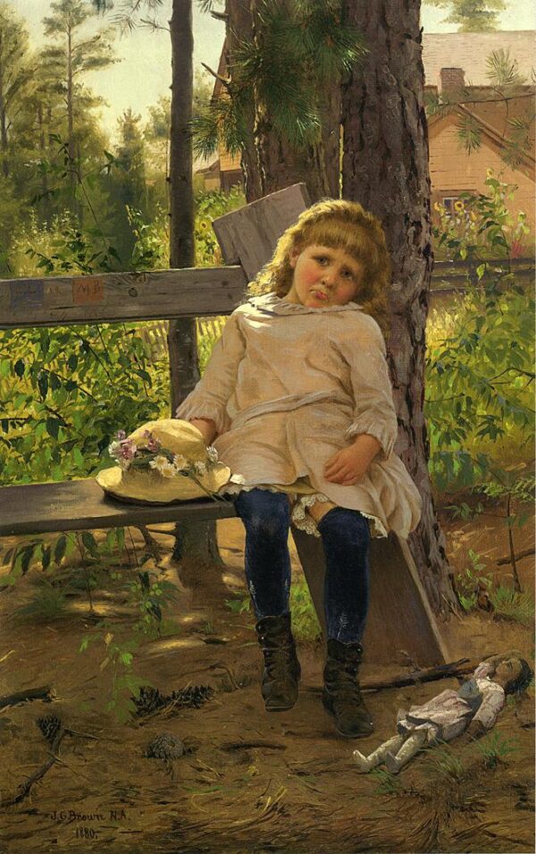 Golden Locks by John G Brown, hand-painted oil painting reproduction