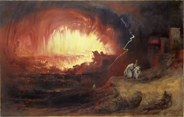 The Destruction of Sodom and Gomorrah by John Martin, hand-painted oil painting reproduction