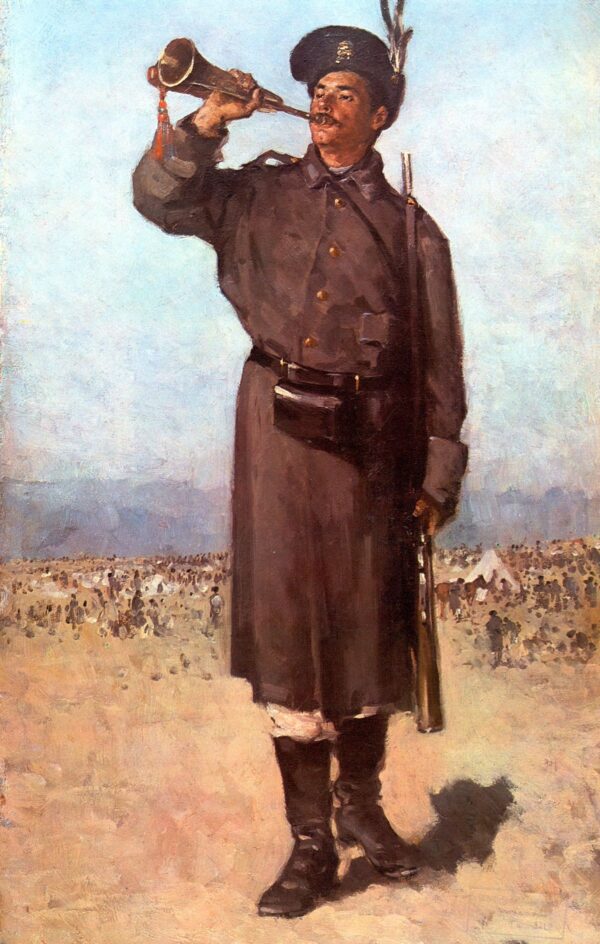 Gornistul by Nicolae Grigorescu, hand-painted oil painting reproduction