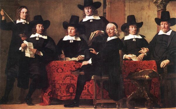 Governors of the Wine Merchant’s Guild by Ferdinand Bol, hand-painted oil painting reproduction