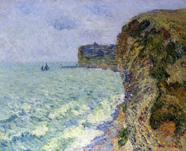 Grainville Cliff near Fecamp by Gustave Loiseau, hand-painted oil reproduction