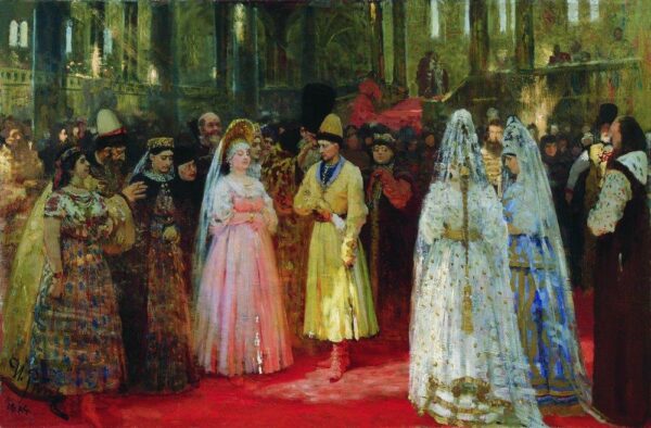 Grand Duke Choosing His Bride by Ilya Repin, hand-painted oil painting reproduction