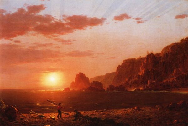 Grand Manan Island by Frederic Edwin Church, hand-painted oil painting reproduction