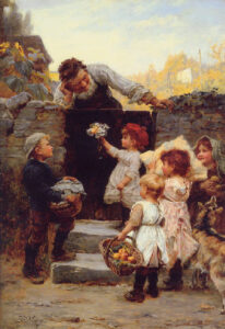 Grandfather’s Birthday by Frederick Morgan, hand-painted oil painting reproduction
