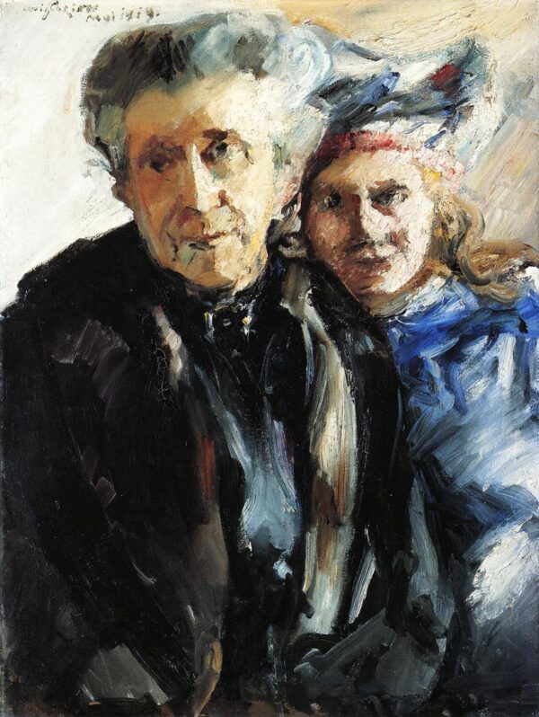 Grandmother and Granddaughter by Lovis Corinth, hand-painted oil painting reproduction