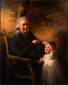 Portrait of John Tait and His Grandson by Henry Raeburn, hand-painted oil painting reproduction