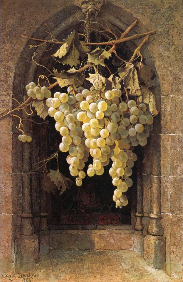 Grapes by Edwin Deakin, hand-painted oil painting reproduction