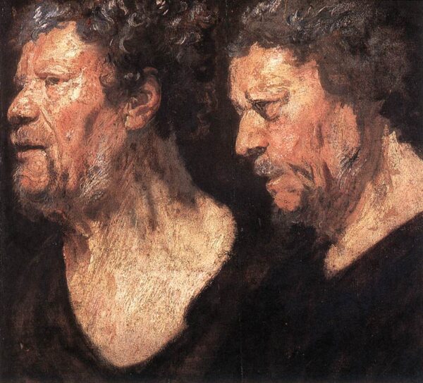 Studies of the Head of Abraham Grapheus by Jacob Jordaens, hand-painted oil painting reproduction