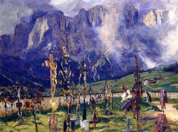 Graveyard in the Tyrol by John Singer Sargent, hand-painted oil reproduction