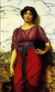 Grecian Idyll by John William Godward, hand-painted oil painting reproduction