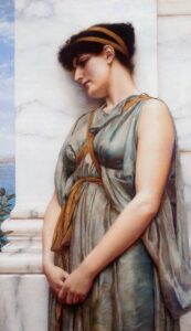 Grecian Reverie by John William Godward, hand-painted oil painting reproduction