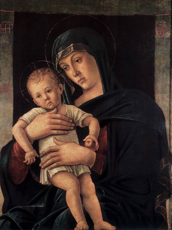 Greek Madonna by Giovanni Bellini, hand-painted oil painting reproduction