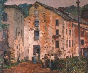 Grey Mills by Robert Spencer, hand-painted oil painting reproduction