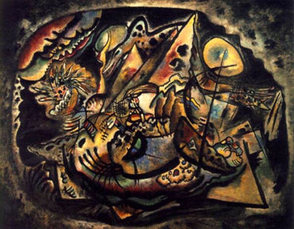 Grey Oval by Wassily Kandinsky, hand-painted oil painting reproduction