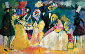 Group in Crinolines by Wassily Kandinsky, hand-painted oil painting reproduction