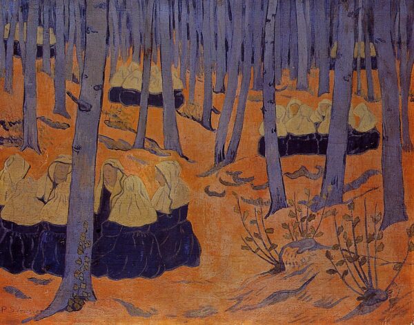 Breton Women, the Meeting in the Sacred Grove by Paul Sérusier, hand-painted oil painting reproduction