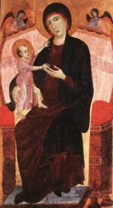 Gualino Madonna by Duccio di Buoninsegna, hand-painted oil painting reproduction