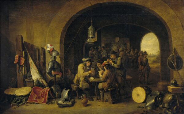 Guardroom by David Teniers the Younger, hand-painted oil painting reproduction
