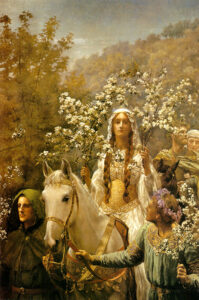 Guinevere’s Maying by John Collier, hand-painted oil painting reproduction