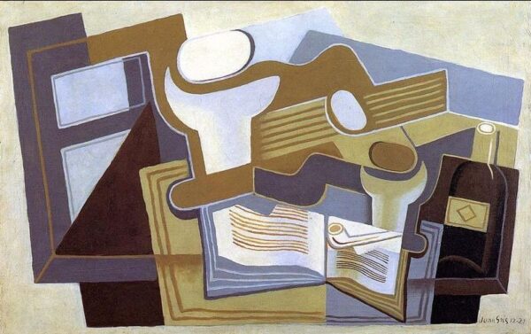 Guitar and Fruit Dish II by Juan Gris, hand-painted oil painting reproduction