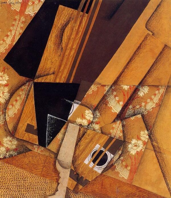 Guitar and Glass by Juan Gris, hand-painted oil painting reproduction