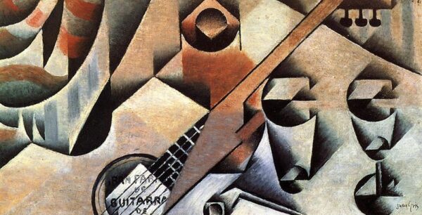 Guitar and Glasses by Juan Gris, hand-painted oil painting reproduction
