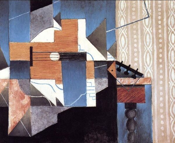 Guitar on the Table by Juan Gris, hand-painted oil painting reproduction