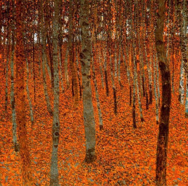 Beech Forest by Gustav Klimt, hand-painted oil painting reproduction