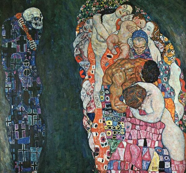 Death and Life by Gustav Klimt, hand-painted oil painting reproduction