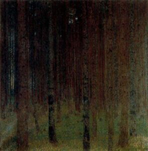 Pine Forest by Gustav Klimt, hand-painted oil painting reproduction