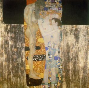 The Three Ages of Woman by Gustav Klimt, hand-painted oil painting reproduction