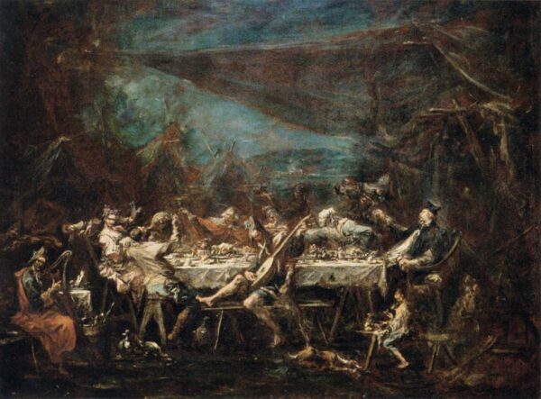 Gypsy Wedding Banquet by Alessandro Magnasco, hand-painted oil painting reproduction