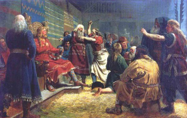 Hakon the Good by Peter Nicolai Arbo, hand-painted oil painting reproduction