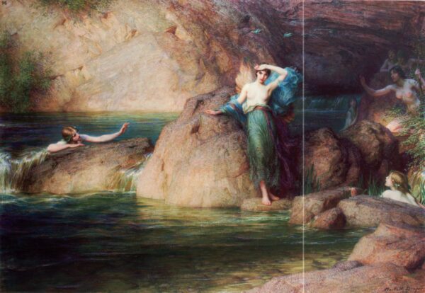 Halcyone by Herbert Draper, hand-painted oil painting reproduction