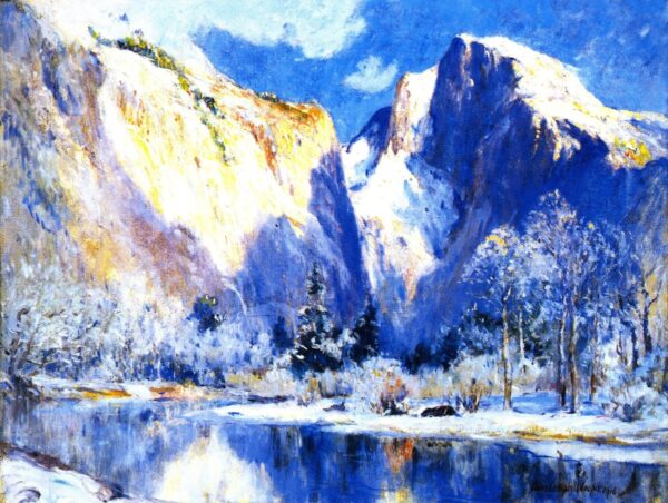 Half Dome Yosemite by Colin Campbell Cooper, hand-painted oil painting reproduction