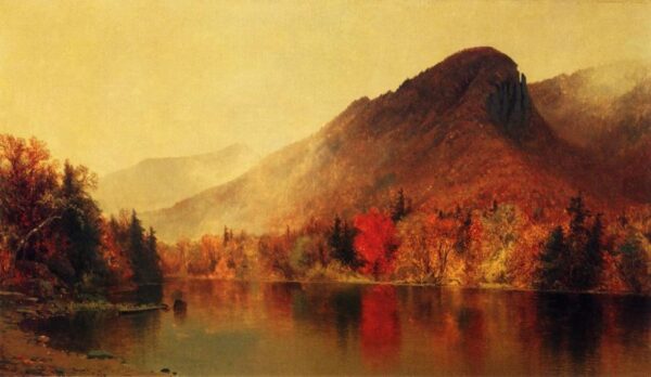 Eagle Cliff, Franconia, New Hampshire by Jervis McEntee, hand-painted oil painting reproduction