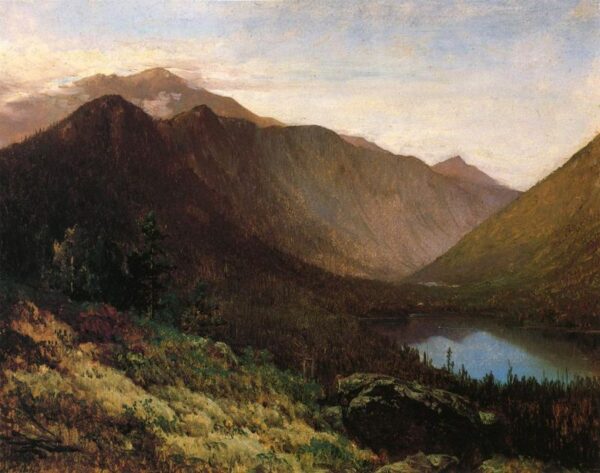 Mount Lafayette, Franconia Notch, New Hampshire by Thomas Hill, hand-painted oil painting reproduction