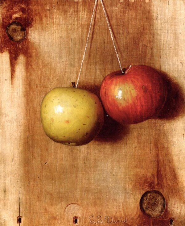 Hanging Apples by De Scott Evans, hand-painted oil painting reproduction