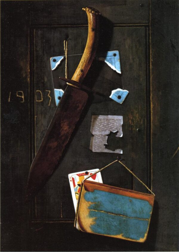 Hanging Knife and Jack of Hearts by John Frederick Peto, hand-painted oil painting reproduction