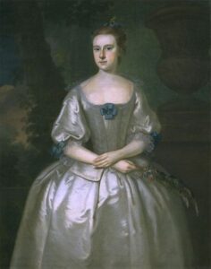 Hannah Babcock (Mrs. John Bours) by Joseph Blackburn, hand-painted oil painting reproduction