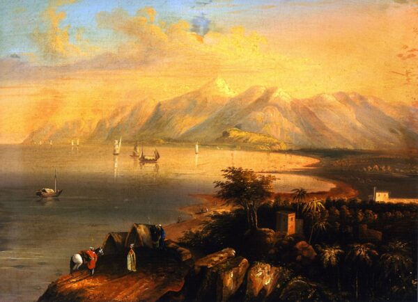 Harbor Scene by Charles Deas, hand-painted oil painting reproduction