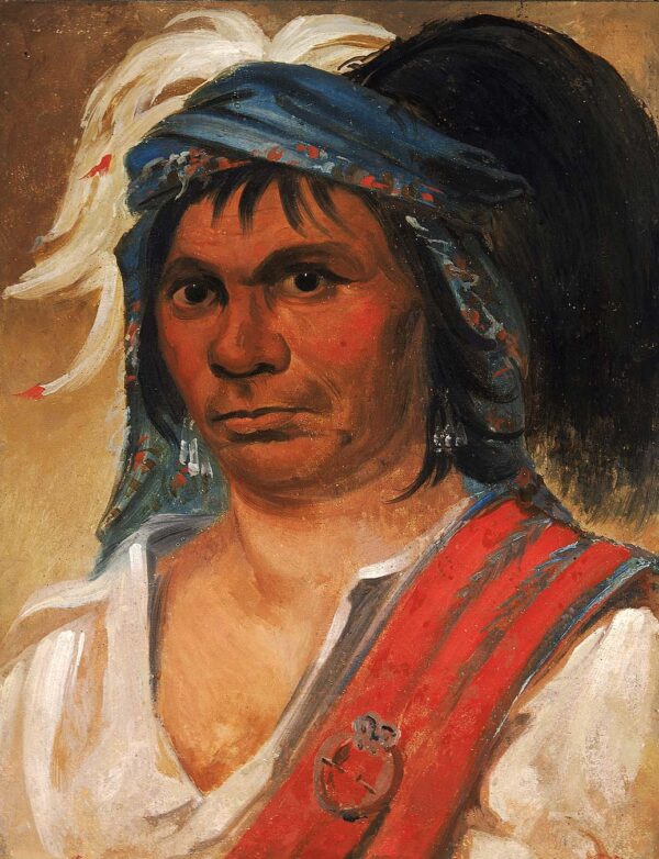 Hard Hickory, an Amiable Man by George Catlin, hand-painted oil painting reproduction