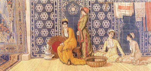 Harem by Osman Hamdy Bey, hand-painted oil reproduction