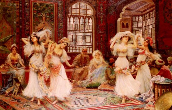 Harem Dancers by Fabio Fabbi, hand-painted oil painting reproduction
