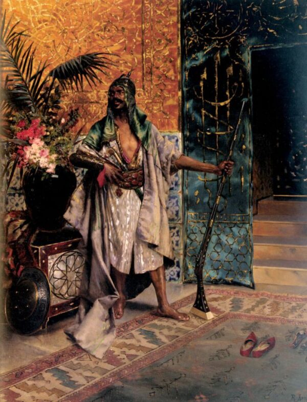 Harem Guard by Rudolf Ernst, hand-painted oil painting reproduction