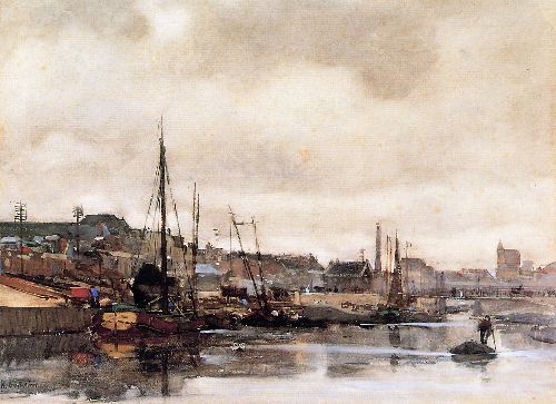 Haringkade In Scheveningen by Floris Arntzenius, hand-painted oil reproduction