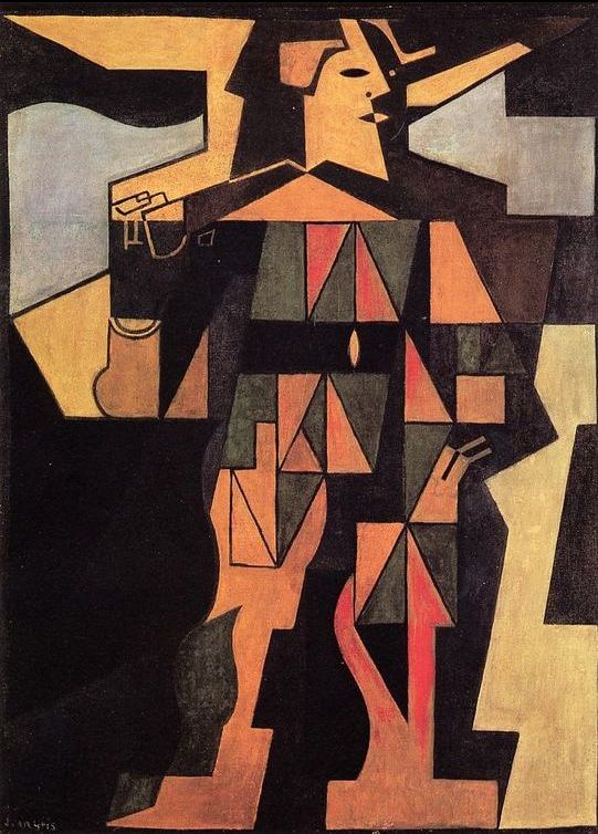 Harlequin by Juan Gris, hand-painted oil reproduction